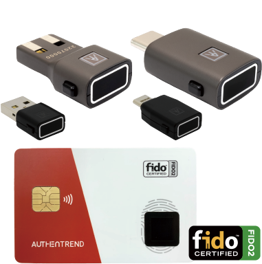 指紋認証（生体認証）による2要素認証FIDO機能