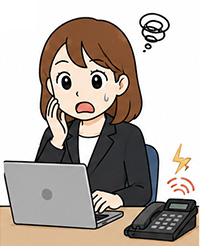 出社している人だけ負担が増える。