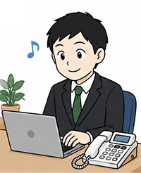 電話で業務が中断されない!