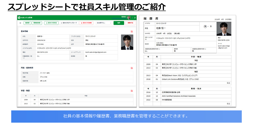 社員スキル管理
