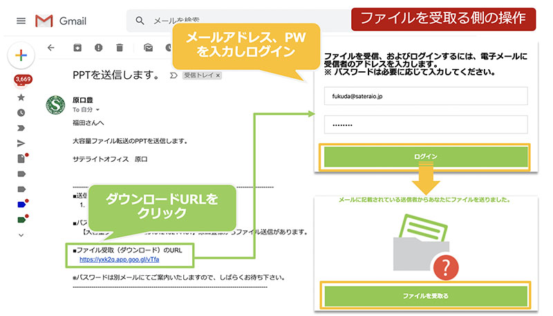 サテライトオフィス・大容量ファイル転送
